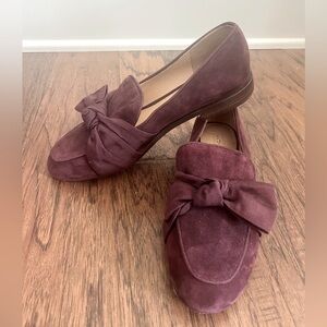 Antonio Melani flats with‎ Bow 7.5 M in burgundy
